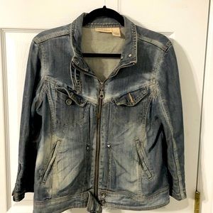DKNY Denim Zip Jacket